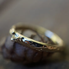 Load image into Gallery viewer, :: The Woodland Ring :: Grey Diamond &amp; 14k Gold
